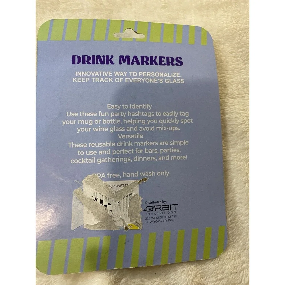 2 Sets Drink Markers Pineapple Lemon Slice Flamingo Wine Glass Charms Tropical